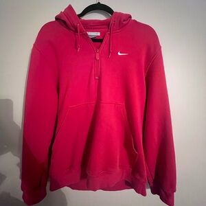 Red Nike half zip